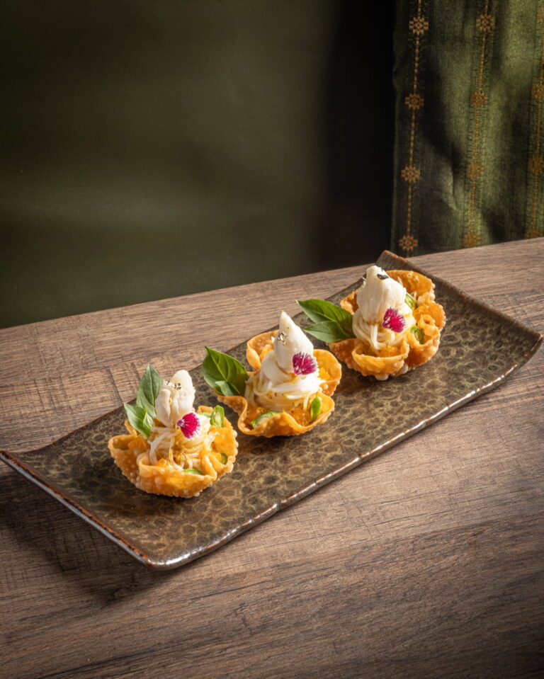 Golden Crab Curry Cups