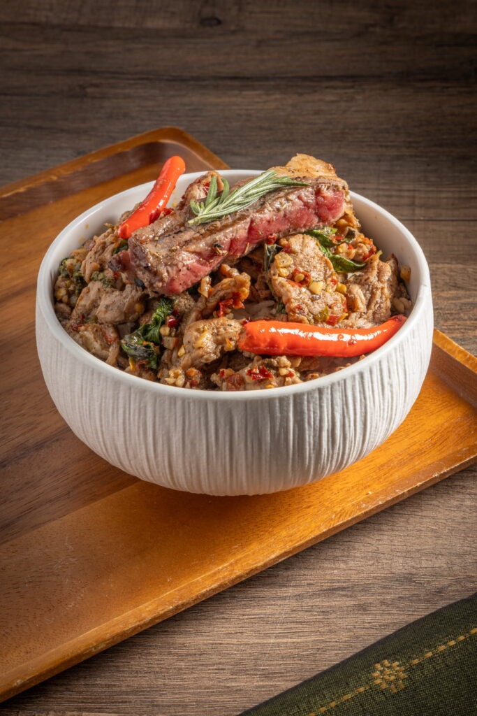 Basil Beef Steak Bowl