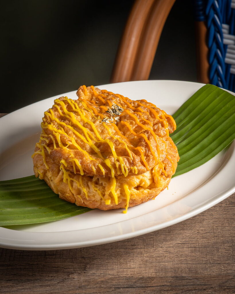 Thai Omelette with Cheese Sauce